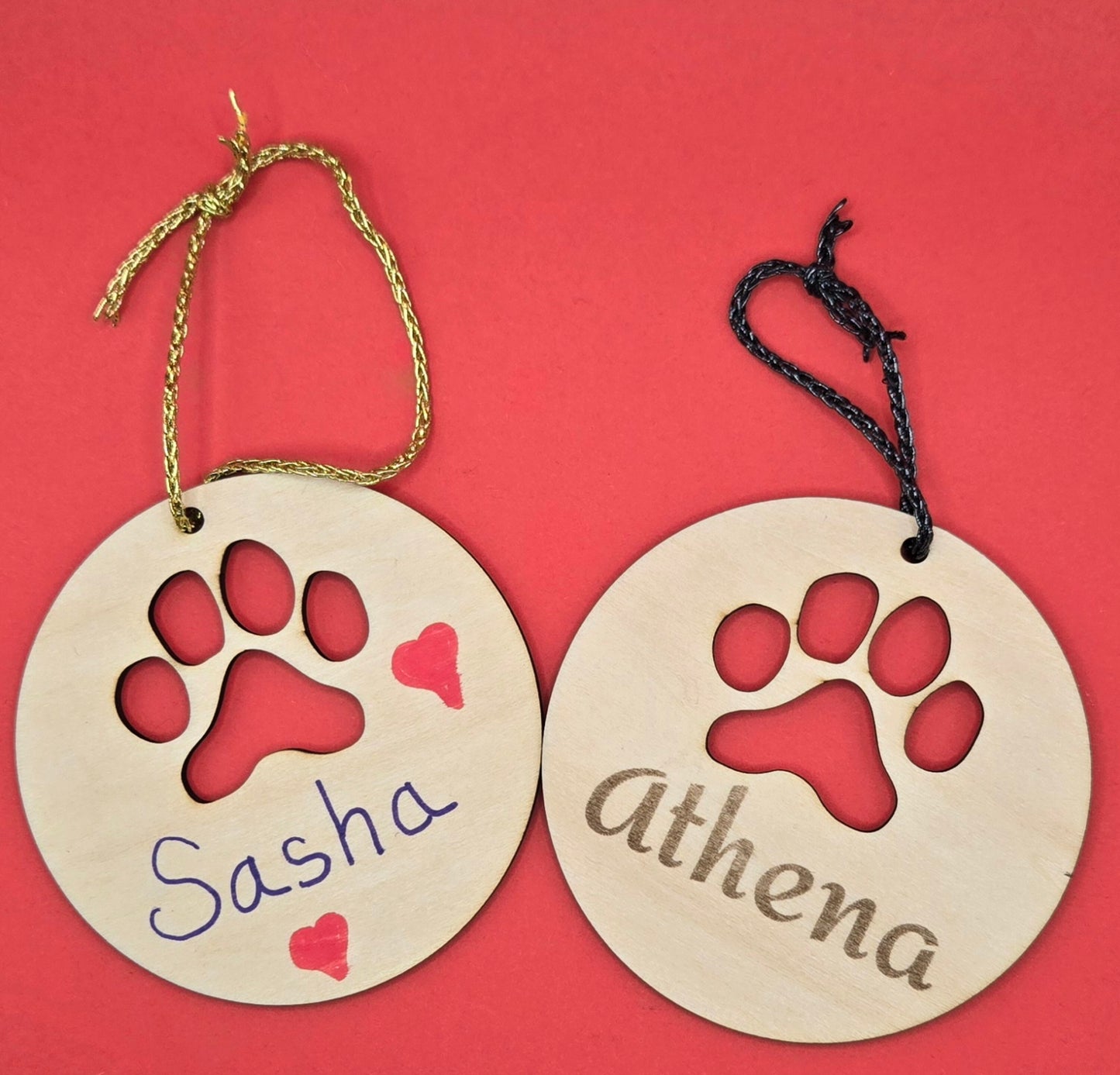 Paw Print Ornament